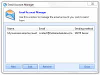 Email account manager
